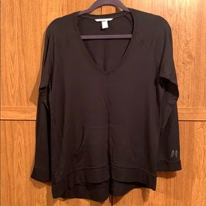 Long sleeve v neck blouse